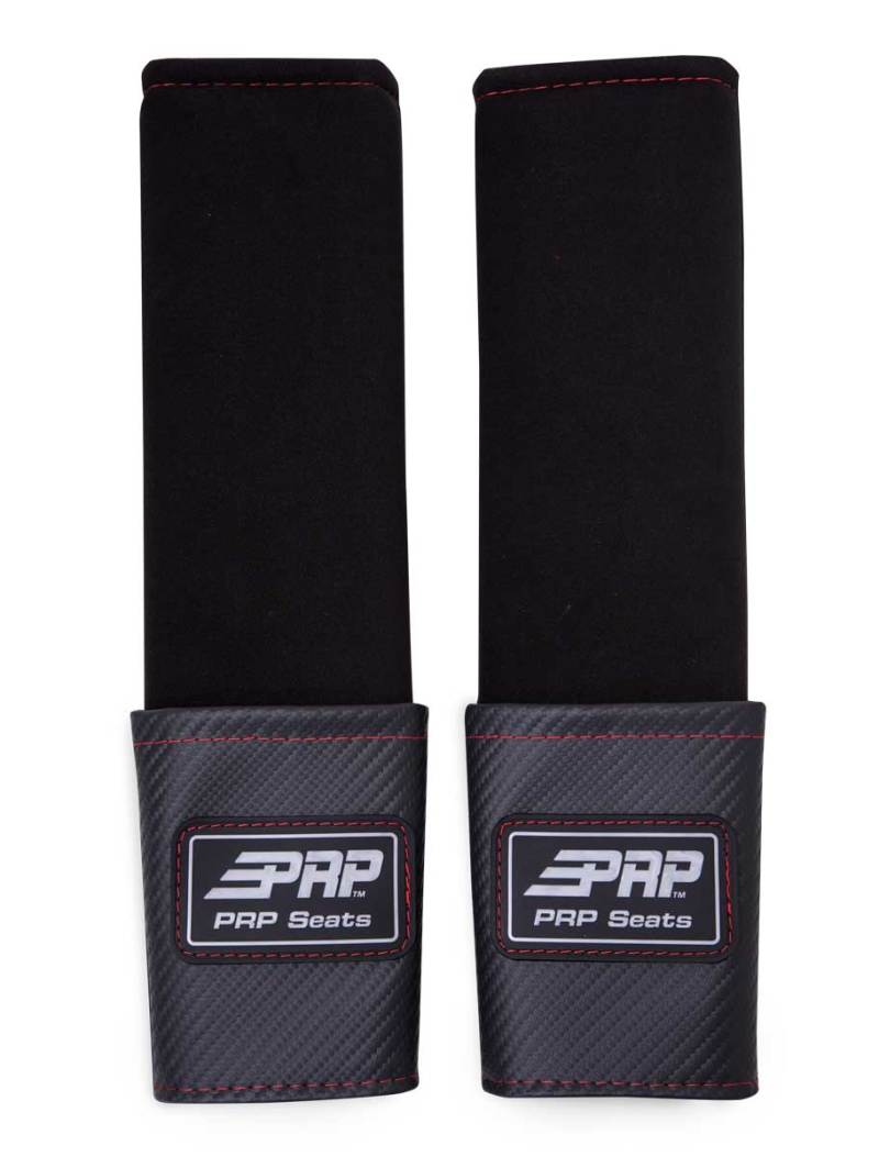 PRP Seatbelt Pads w/Pocket - Red Trim - H61-RED