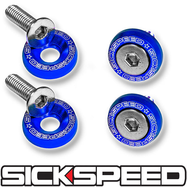 4PC FENDER WASHER 8MM LICENSE PLATE KIT UNIVERSAL-C-Dub Tech