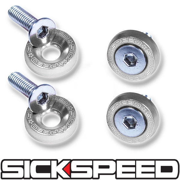 4PC FENDER WASHER 8MM LICENSE PLATE KIT UNIVERSAL-C-Dub Tech
