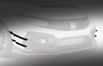 Varis Arising-II Style Front Canards - Honda Civic Type-R FK8