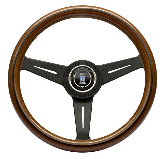 Nardi Classic - 340mm (Wood Finish w/ Black Spokes)