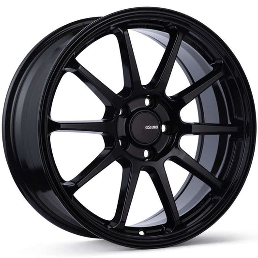 Enkei PX-10 19x8 5x112 45mm Offset 72.6mm Bore Gloss Black - 536-980-4445BK