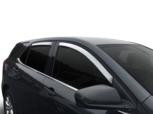 AVS 18-22 Chevrolet Equinox Ventvisor Window Deflectors 4pc - Chrome - 684634-C-Dub Tech