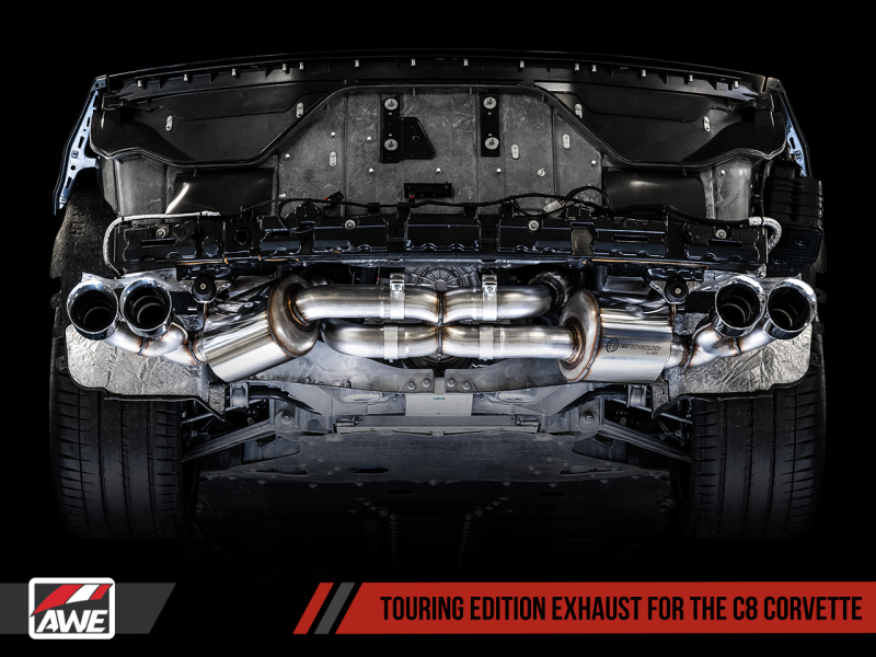 AWE Tuning 2020 Chevrolet Corvette (C8) Touring Edition Exhaust - - 3015-42151-C-Dub Tech