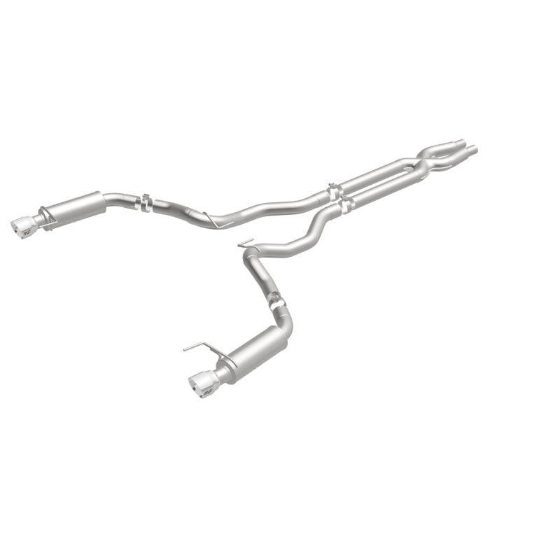 MagnaFlow Cat Back, SS, 3in, Competition, Dual Split Polished 4.5in - 19101