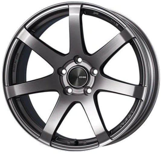 Enkei PF07 18x9.5 5x114.3 mm Offset Dark Silver Wheel *Special - 490-895-6525DS