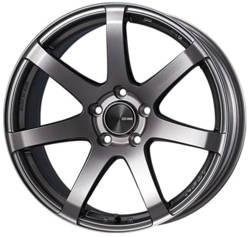 Enkei PF07 19x10 5x114.3 75mm Offset Dark Silver Wheel - 490-910-6518DS