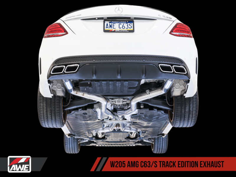 AWE Tuning Mercedes-Benz W205 AMG C63/S Coupe Track Edition Exhaust - 3020-31020-C-Dub Tech