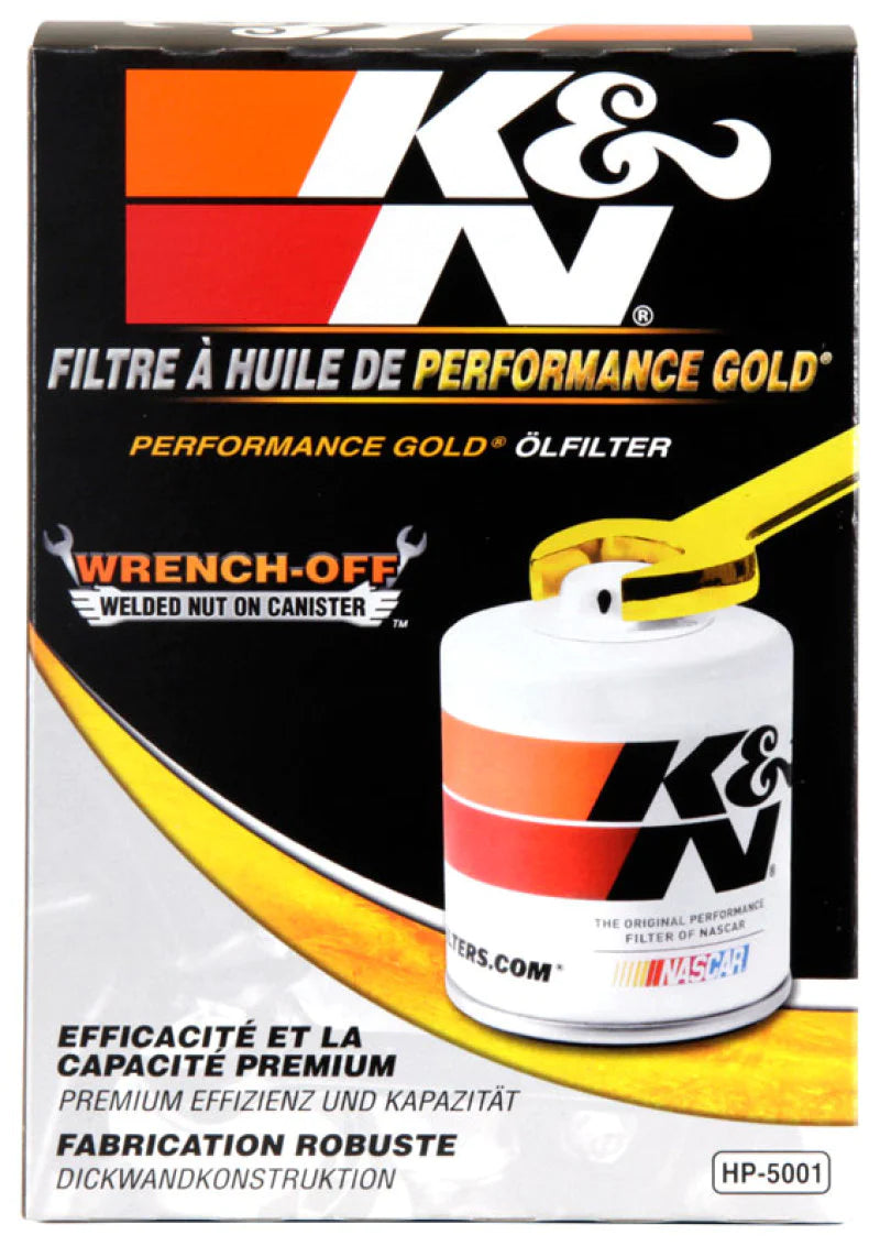 K&N Oil Filter OIL FILTER; RACING, 4-5/8inOD, 6-11/16inH - HP-5001