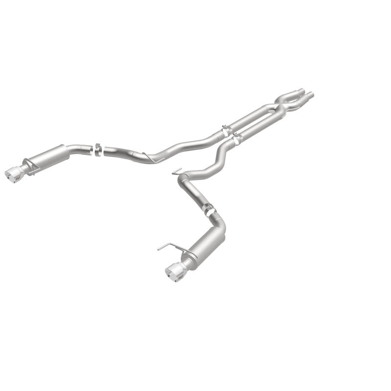 MagnaFlow Cat Back, SS, 3in, Competition, Dual Split Polished 4.5in - 19101