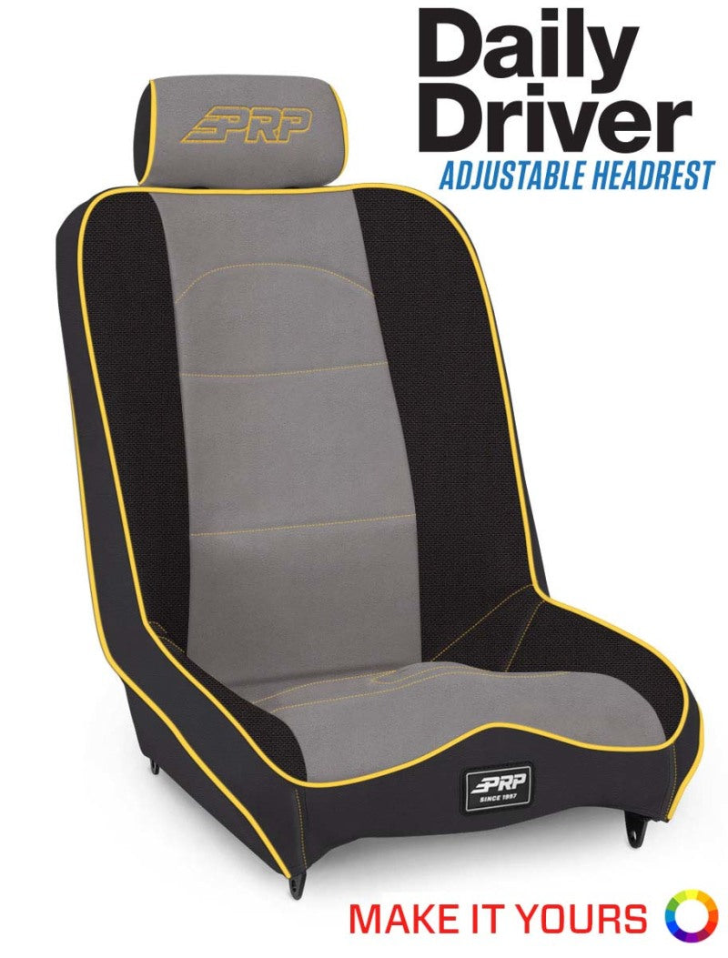 PRP Daily Driver High Back 4In. Extra Tall Suspension Seat - A140310
