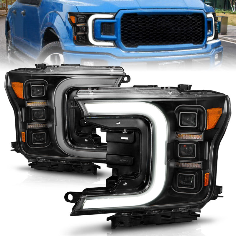 Anzo 18-20 Ford F-150 Full Led Projector Light Bar Headlights - 111519