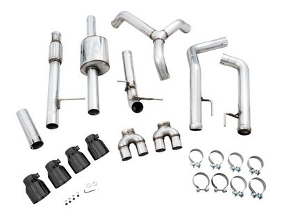 AWE Tuning 4th Gen GM 1500 5.3L 0FG Catback Split - 3015-43202-C-Dub Tech