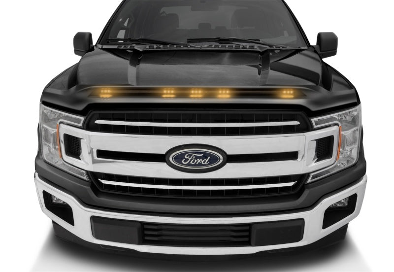 AVS 2016-2018 Ford F-150 Aeroskin LightShield Color Hood Protector, Shadow - 753096-G1-C-Dub Tech