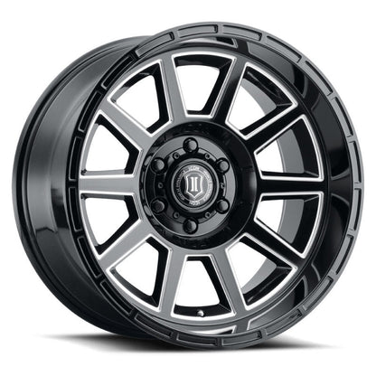 ICON RECOIL GLOSS BLACK MILLED SPOKES