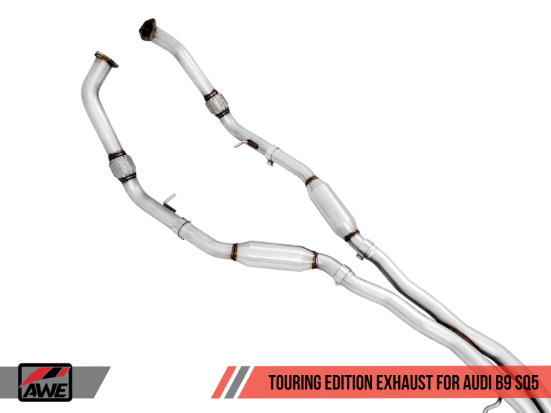AWE Tuning Audi B9 SQ5 Resonated Touring Edition Cat-Back Exhaust - 3015-31016-C-Dub Tech
