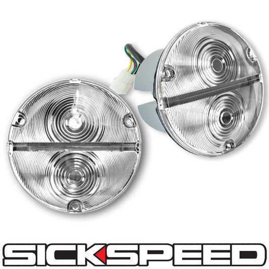 CLEAR VINTAGE TAILLIGHT KIT FOR SICKSPEED REAR FINISH PANEL CONVERSION