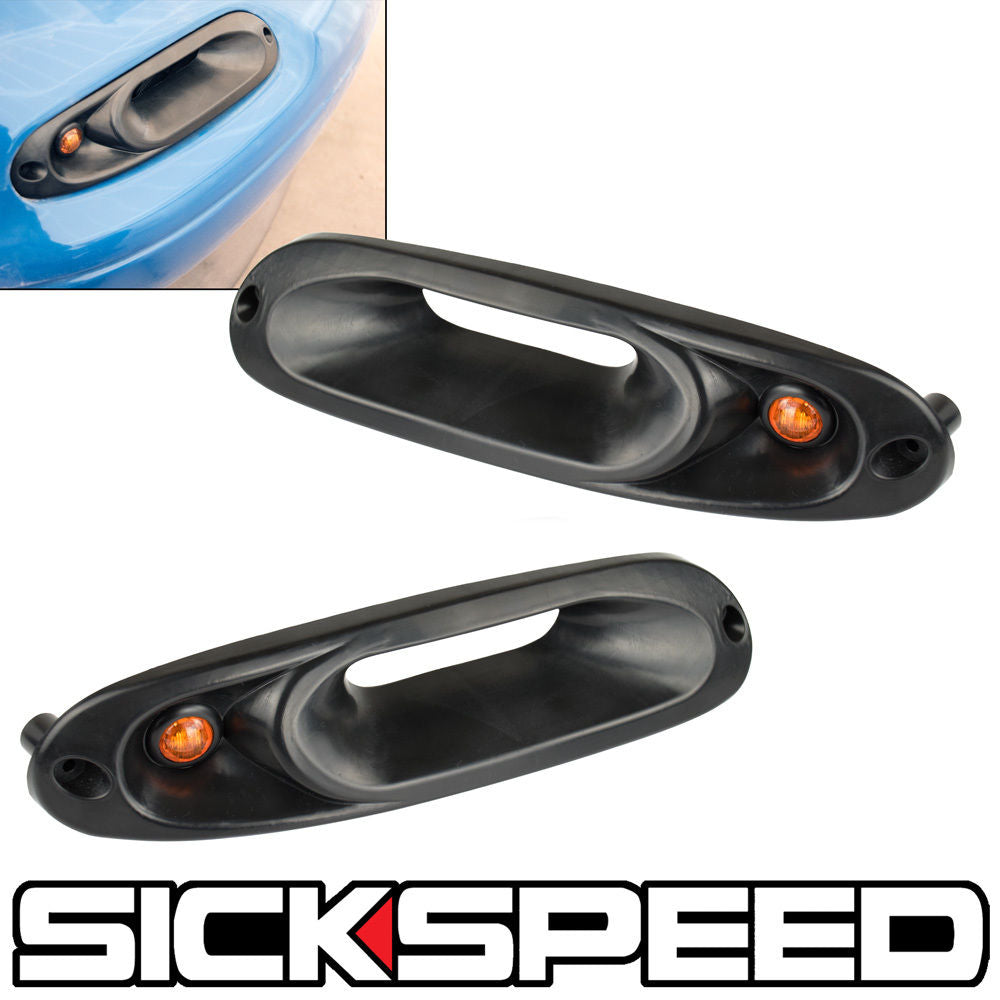 NEW VERSION ORANGE LED LIGHT TURN SIGNAL INTAKE FOR MIATA HEADLIGHT CORNER SIDES