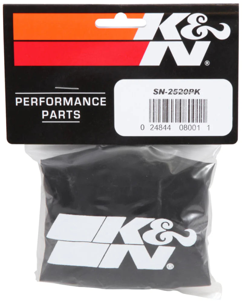 K&N Snowcharger Air FIlter Wrap Round Tapered Black - 3.75in - SN-2520PK