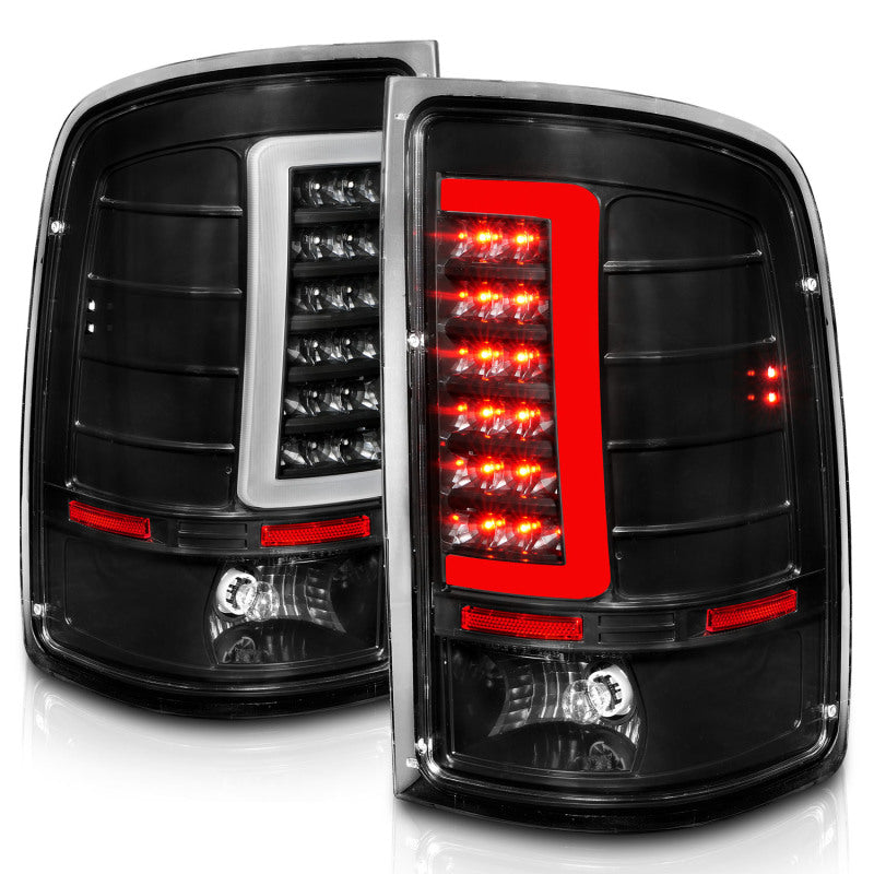 ANZO 2007-2013 GMC Sierra LED Tail Lights w/ Light Bar - 311388