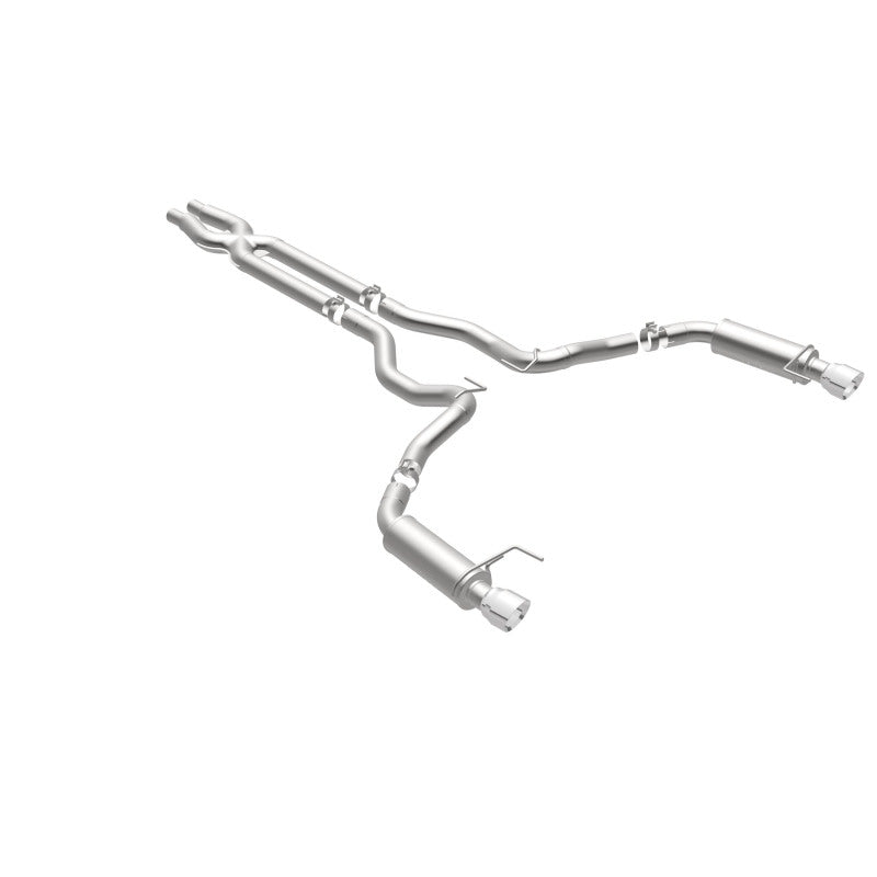 MagnaFlow Cat Back, SS, 3in, Competition, Dual Split Polished 4.5in - 19101