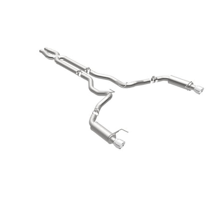 MagnaFlow Cat Back, SS, 3in, Competition, Dual Split Polished 4.5in - 19101