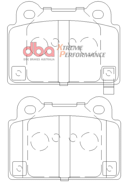 DBA 08-14 Mitsubishi EVO XP+735 Rear Brake Pads - DB2215XP+