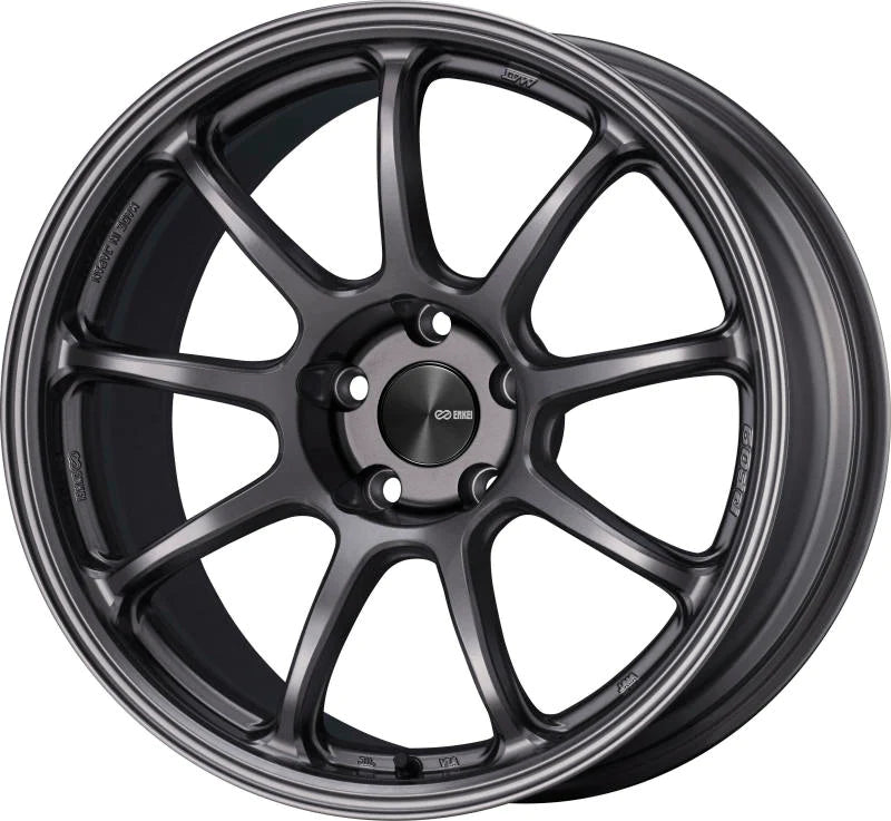 Enkei PF09 18x9.5 5x114.3 27mm Offset 75mm Bore Dark Silver - 540-895-6527DS