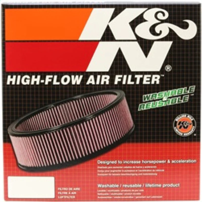 K&N Custom Air Filter - Oval - 11.5in O/S L - E-3505