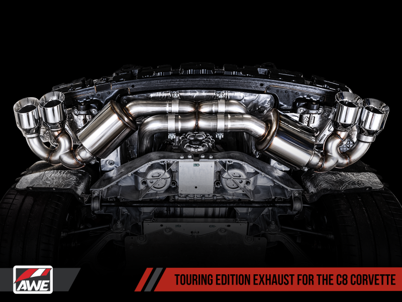 AWE Tuning 2020 Chevrolet Corvette (C8) Touring Edition Exhaust - - 3015-42151-C-Dub Tech