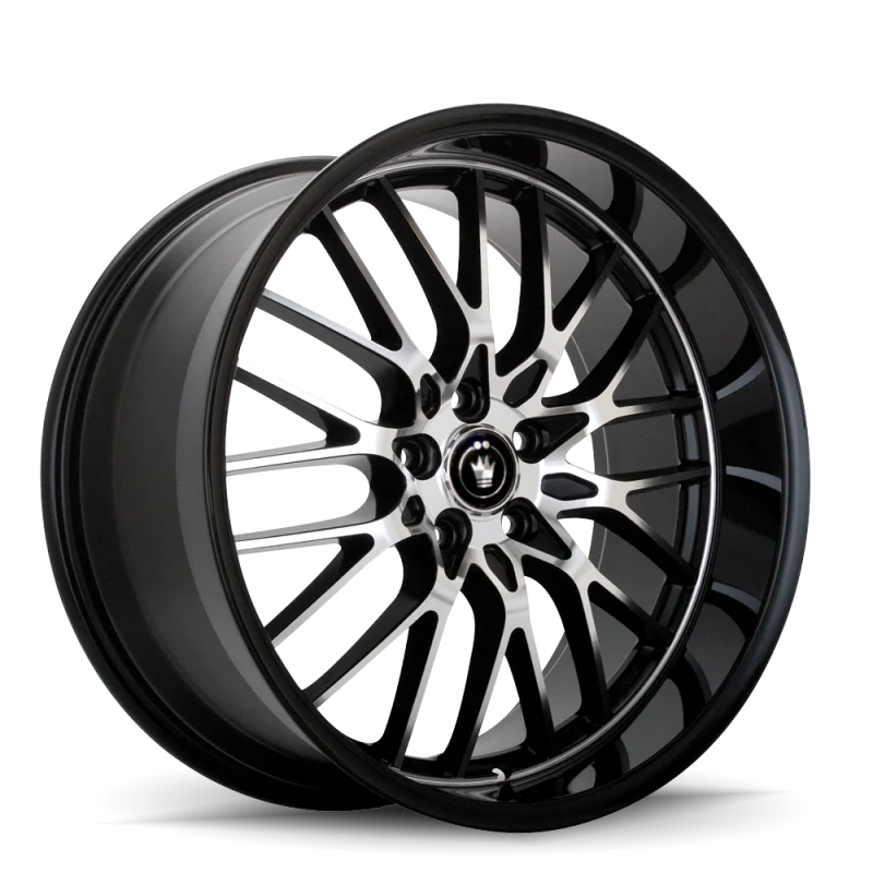 Konig Lace 16x7 8x100/108 ET40 Black/Machine Spoke - LA67D08405