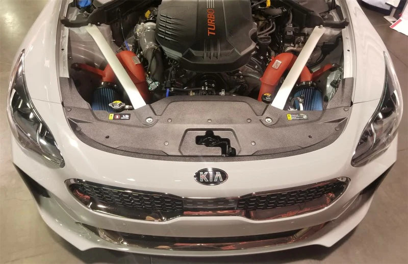 Injen 18-20 Kia Stinger 3.3L Twin Turbo Wrinkle Red Short - SP1350WR