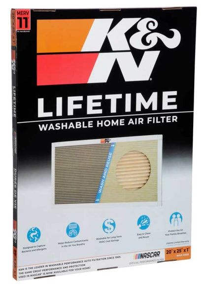 K&N HVAC Filter - 20 x 25 x 1 - HVC-12025