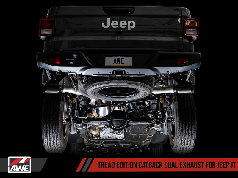 AWE Tuning 20-21 Jeep Gladiator JT 3.6L Tread Edition Cat-Back - 3015-33101-C-Dub Tech