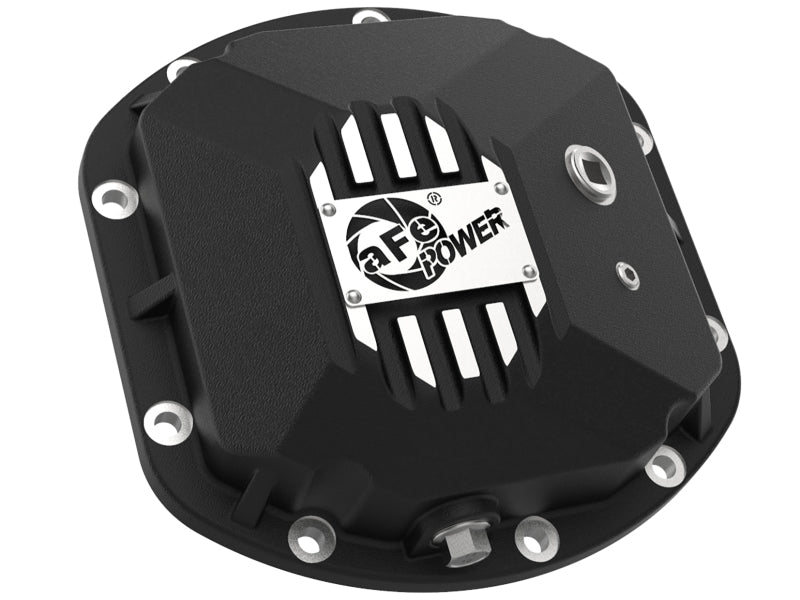 aFe Street Series Dana 30Front Differential Cover Black w/ Machined - 46-71130B-C-Dub Tech