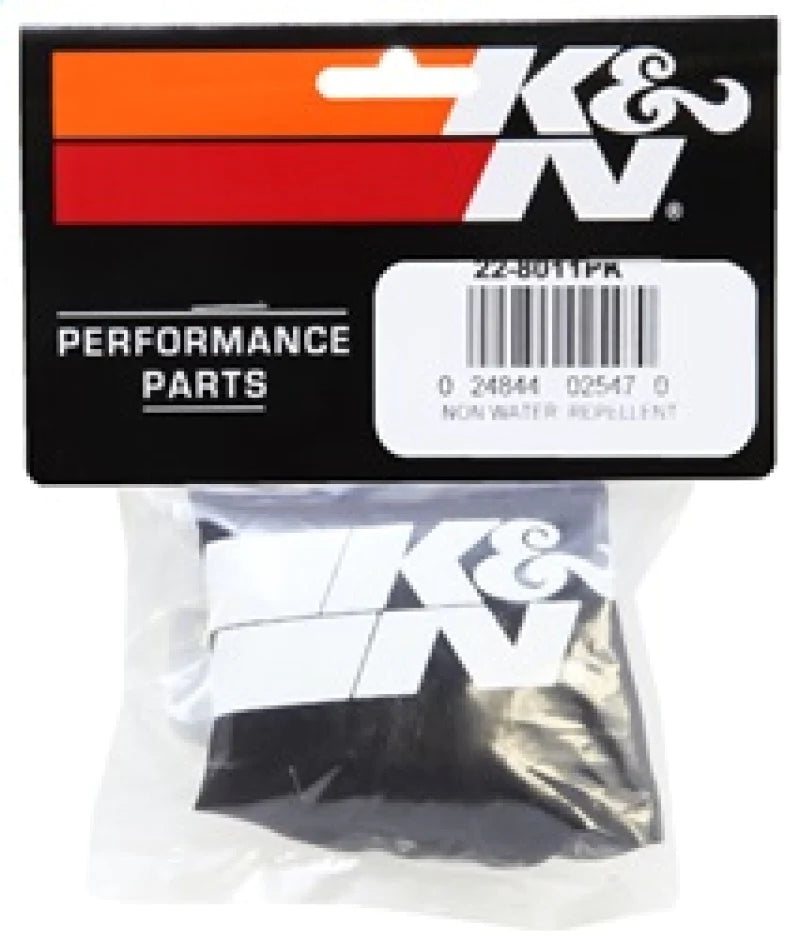 K&N Precharger Air Filter Wrap Black Universal 4in. Height 4in. - 22-8011PK