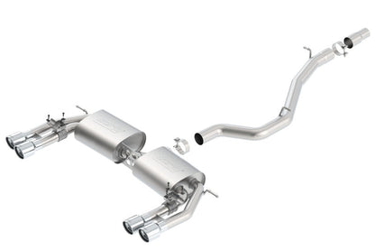 Borla 13-15 Audi S3 S-Type Dual Round Rolled Catback Exhaust - 140631-C-Dub Tech