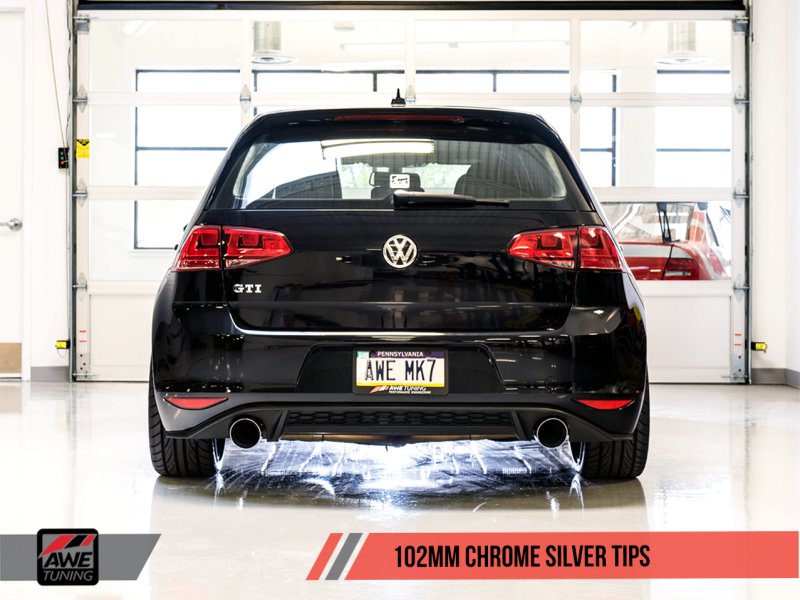 AWE Tuning VW MK7 GTI Track Edition Exhaust - Chrome - 3020-32022-C-Dub Tech