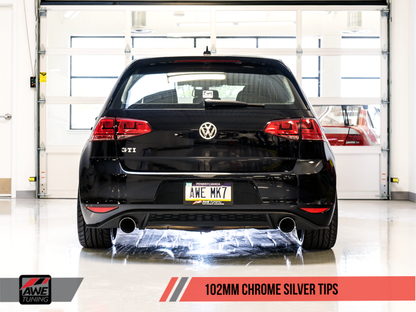 AWE Tuning VW MK7 GTI Track Edition Exhaust - Chrome - 3020-32022-C-Dub Tech