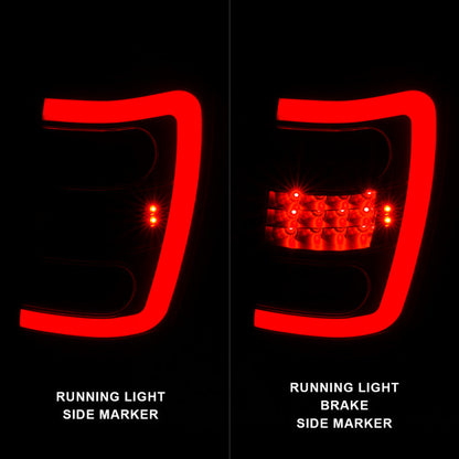 ANZO 1999-2004 Jeep Grand Cherokee LED Tail Lights w/ Light - 311394