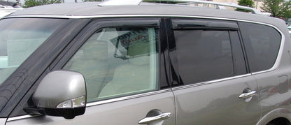AVS 11-13 Infiniti QX56 Ventvisor Outside Mount Window Deflectors 4pc - 94437-C-Dub Tech