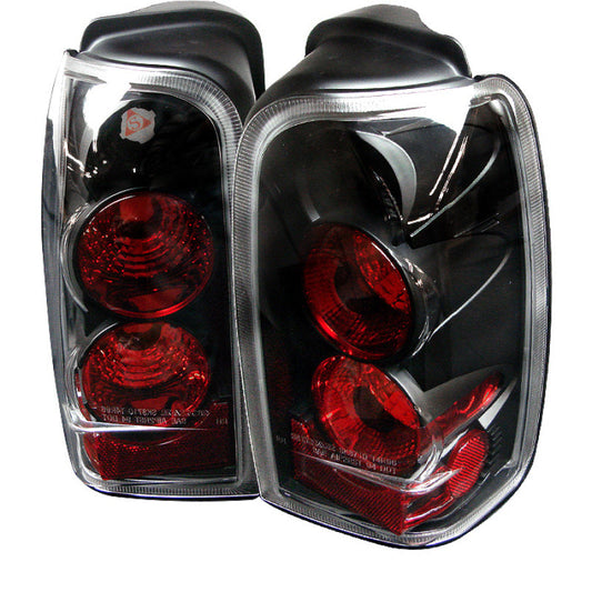 Spyder Toyota 4 Runner 96-02 Euro Style Tail Lights Black - 5007292