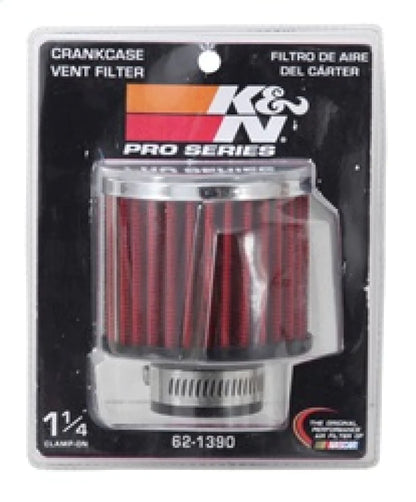 K&N 1.25in Flange ID x 3in OD x 2.5in H - 62-1390