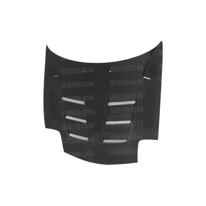 Seibon 93-02 Mazda RX7 FD3S TS Style Carbon Fiber Hood - HD9396MZRX7-TS
