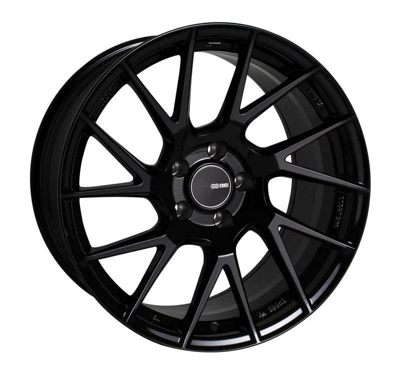 Enkei TM7 17x9.0 5x100 45mm Offset 72.6mm Bore Gloss Black - 507-790-8045BK