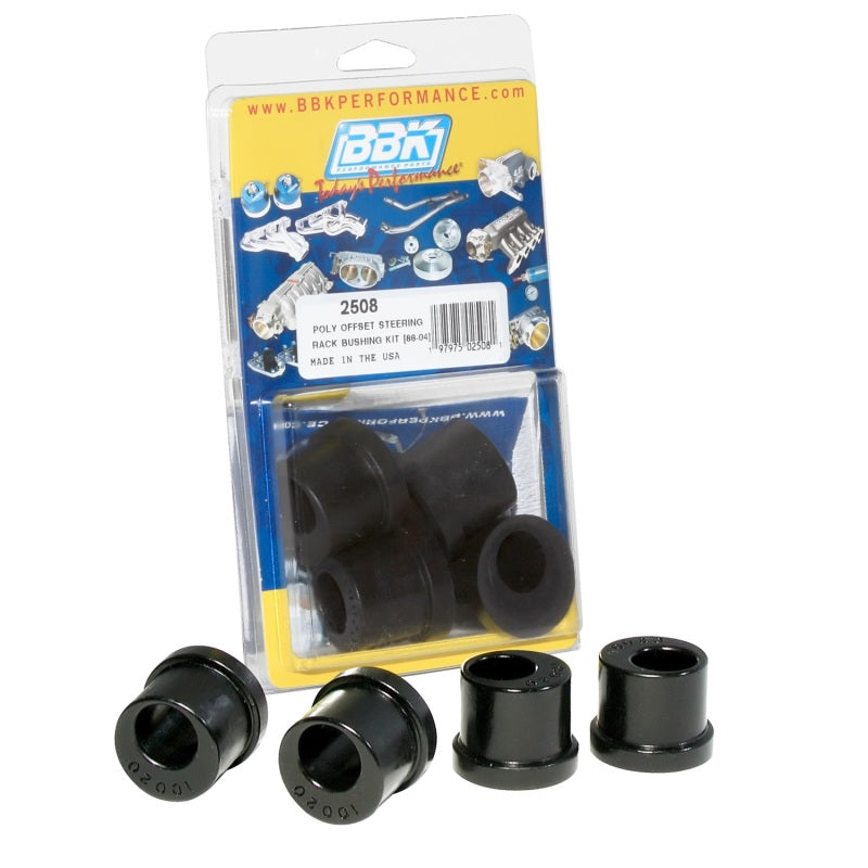 BBK 86-04 Mustang Offset Polyurethane Steering Rack Bushings (4pc) - 2508-C-Dub Tech