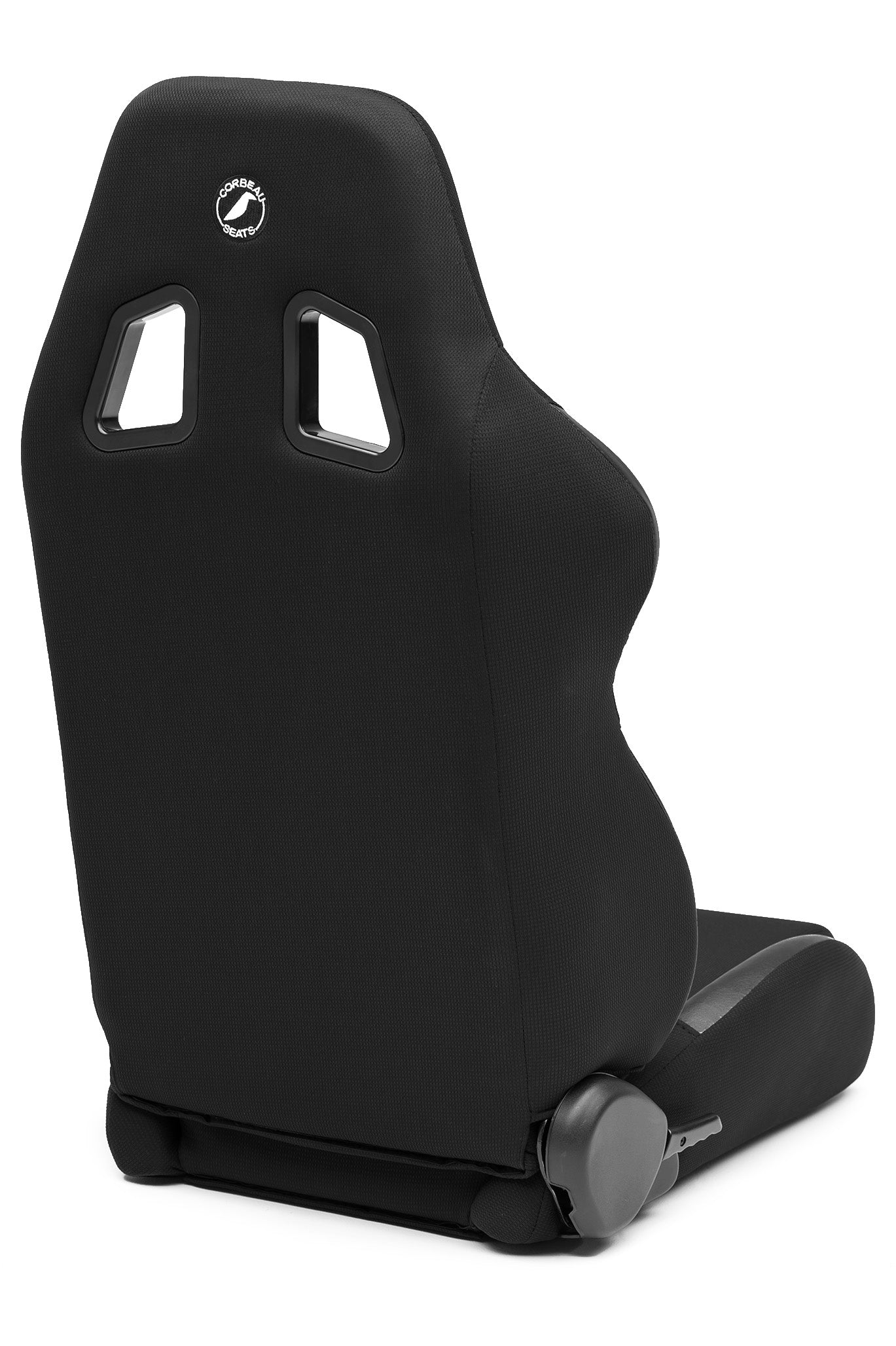 Corbeau A4 Reclining Seat Pair (Driver & Passenger) - Black Cloth Wide 60091WPR