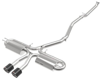 aFe Takeda 3in 304 SS Cat-Back Exhaust System w/ Carbon - 49-36621-1C