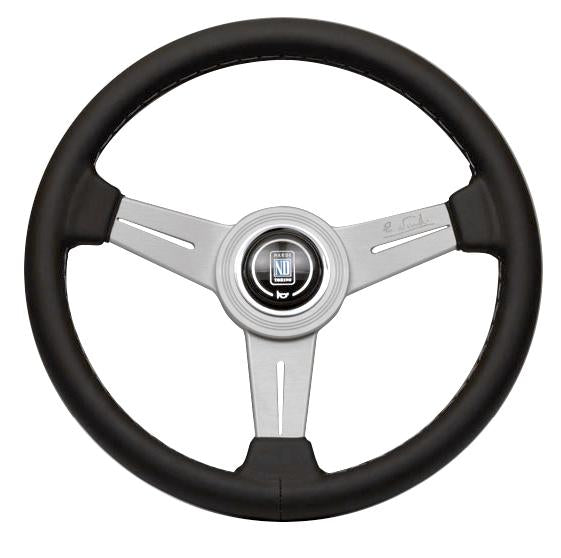 Nardi Classic - 360mm (Black Leather / Aluminum)