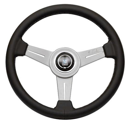 Nardi Classic - 360mm (Black Leather / Aluminum)